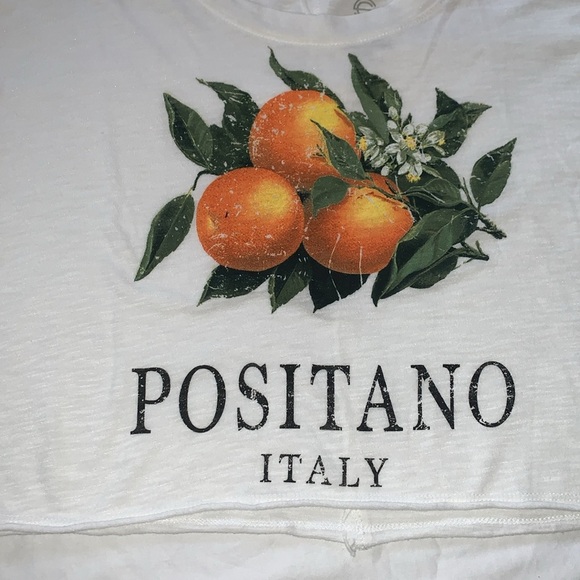 BNWOT Croptop Positano Italy T-Shirt by Social Culture - Picture 2 of 4